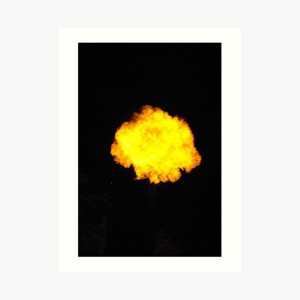 Fire on the Yarra Art Print