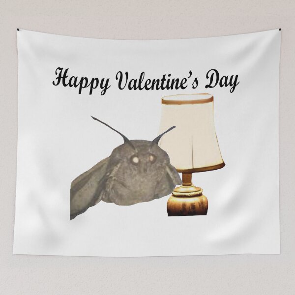 Item preview,  Valentine’s Day Moth and Lamp  designed and sold by CatGirl101.