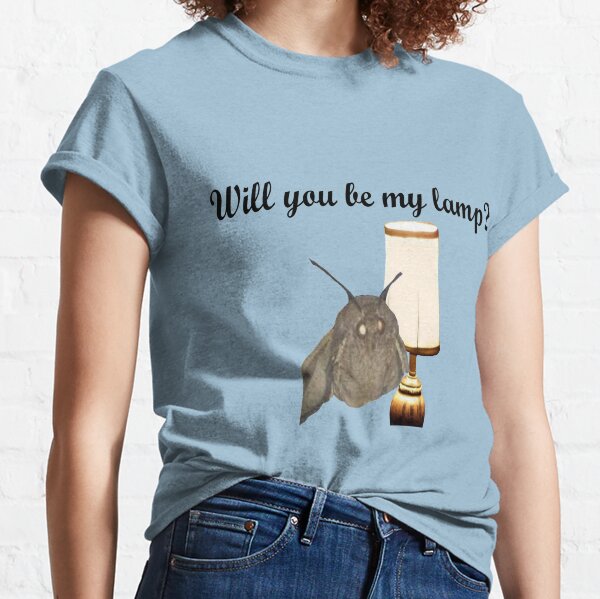 Valentine's Day - Moth and Lamp - Will You Be My Lamp? Classic T-Shirt