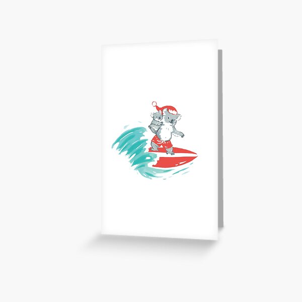 Item preview, Surfing Christmas Koala designed and sold by Alle C.