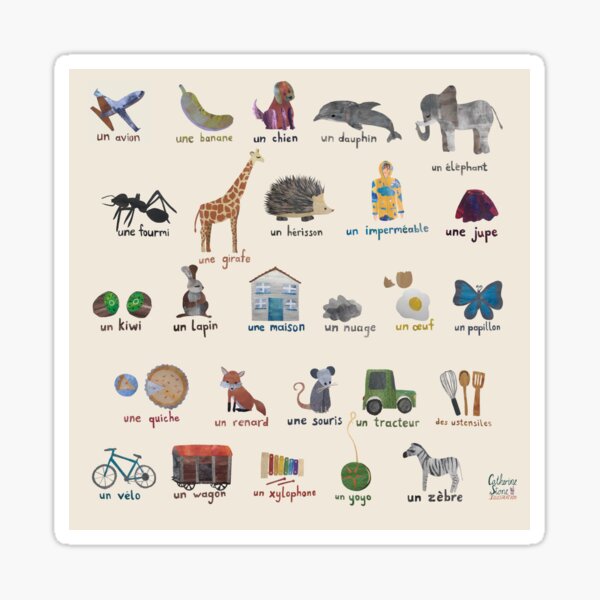 Item preview, Alphabet - d'un avion à un zèbre designed and sold by catherinestone.