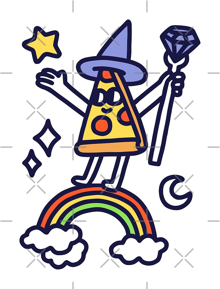 "Wizard Pizza" by obinsun Redbubble