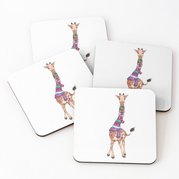 Item preview, Cold Outside - Cute Giraffe Illustration designed and sold by Perrin Le Feuvre.
