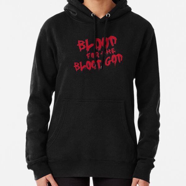 Khorne Chaos God Graffetti - Blood for the Blood God -Plain Pullover Hoodie