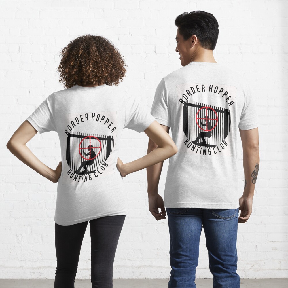 border-hopper-hunting-club-white-t-shirt-by-todeshandler-redbubble