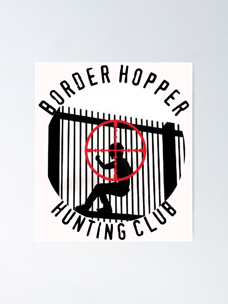 border-hopper-hunting-club-white-poster-for-sale-by-todeshandler