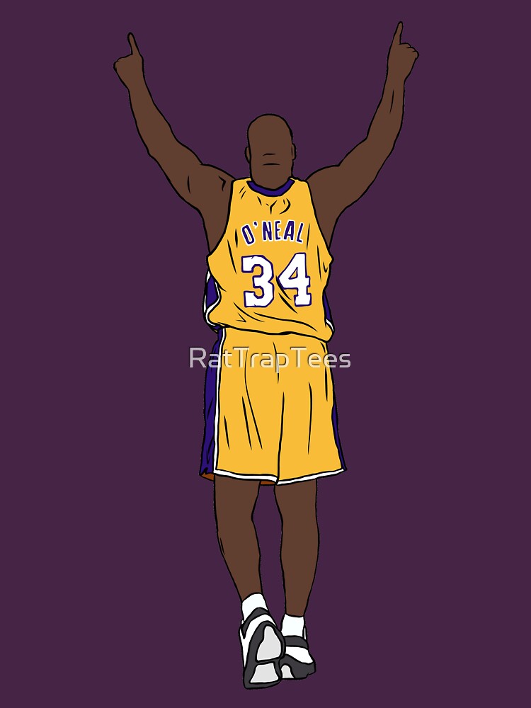 Shaquille O'Neal Pointing Up Kids T-Shirt for Sale by RatTrapTees