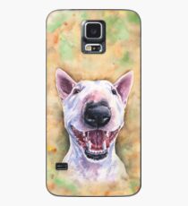 Bullterrier-Aquarellkunst von George Dyachenko Hülle & Klebefolie für Samsung Galaxy