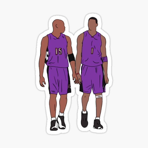 Vince Carter Dunk in Retro Raptors Jersey Sticker for Sale by  ActualFactual