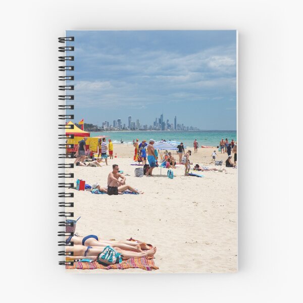 Item preview, Burleigh Heads beach and view of Surfers Paradise designed and sold by Martin Berry Photography.