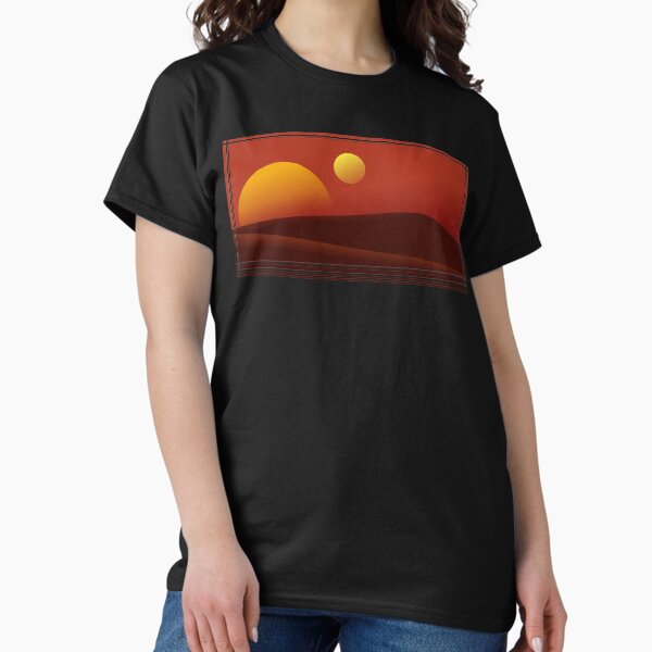 Vista previa del artículo con la obra «PUESTA DE SOL DE TATOOINE», diseñado y vendido por yellowmadcat.