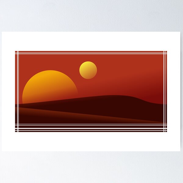 Item preview, TATOOINE SUNSET designed and sold by yellowmadcat.