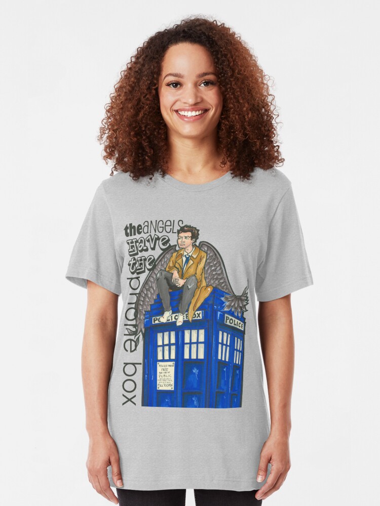 doctor who the angels have the phonebox t shirt