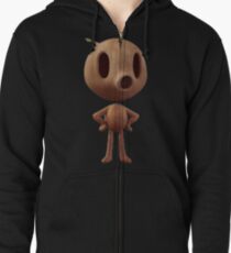 Wood Man Zipped Hoodie