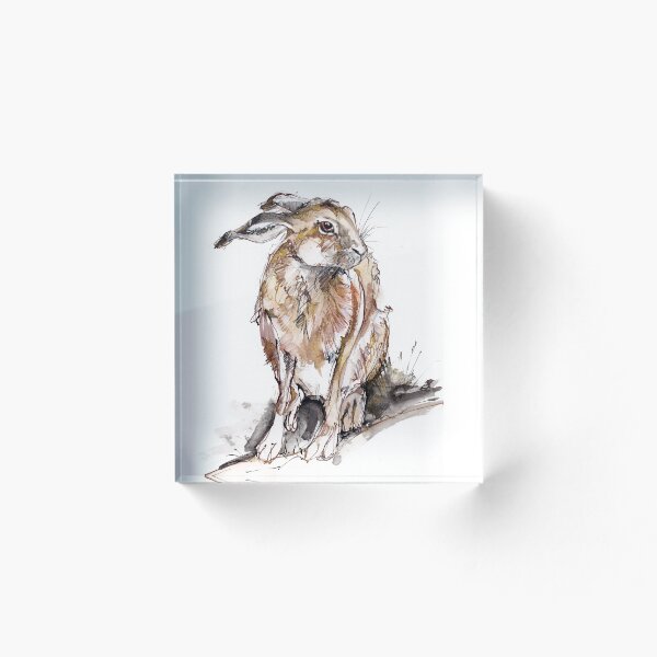 Item preview, Seated Hare  - art work designed and sold by Rachel Collier-Wilson.