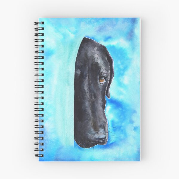 Artikelvorschau, Schwarze Labrador-Aquarellkunst von George Dyachenko entworfen und verkauft von George Dyachenko.