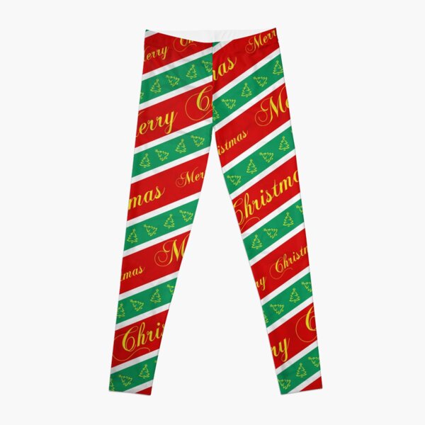 Red & Green Christmas Leggings  Christmas leggings, Red green christmas,  Red green