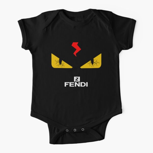 funny fendi eyes t-shirts-fendi bloodshot eyes shirts Short Sleeve Baby One-Piece