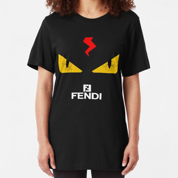 funny fendi eyes t-shirts-fendi bloodshot eyes shirts Slim Fit T-Shirt