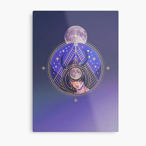 Zodiac Taurus Goddess Metal Print