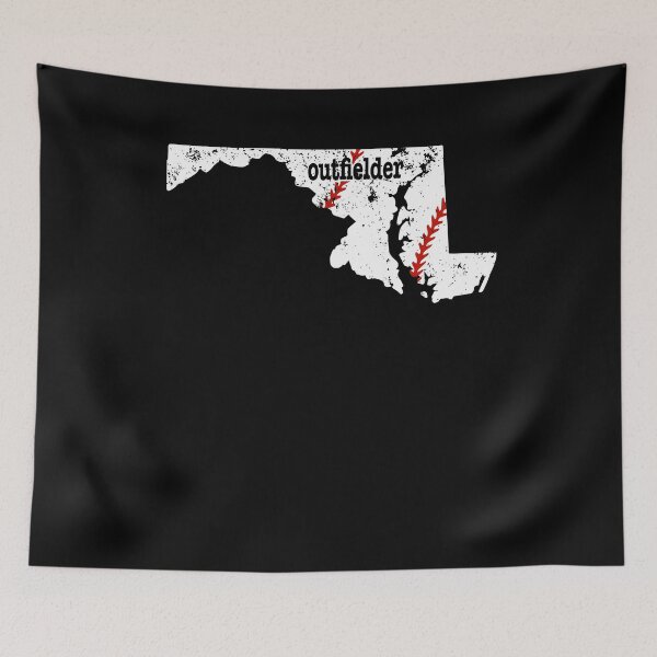 Item preview, Maryland Fast Pitch Slow Pitch Outfielder Baseball designed and sold by shoppzee.