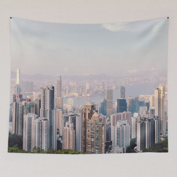 Item preview, Hongkong skyline by day designed and sold by hraunphoto.