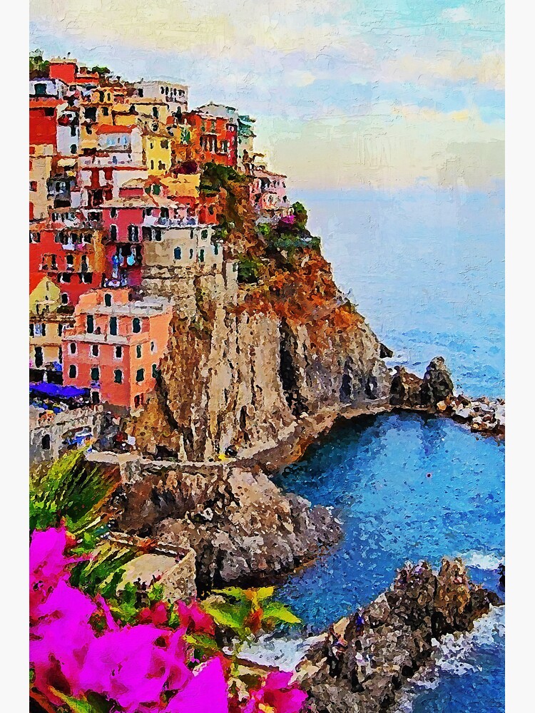 Thumbnail 3 of 3, Sticker, Italy, Cinque Terre designed and sold by ErianAndre.