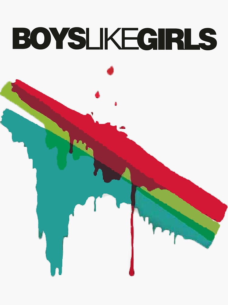 "Boys like Girls first album " Sticker for Sale by mikike23 Redbubble