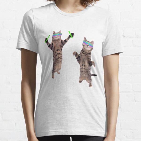 Cats At A Rave Essential T-Shirt