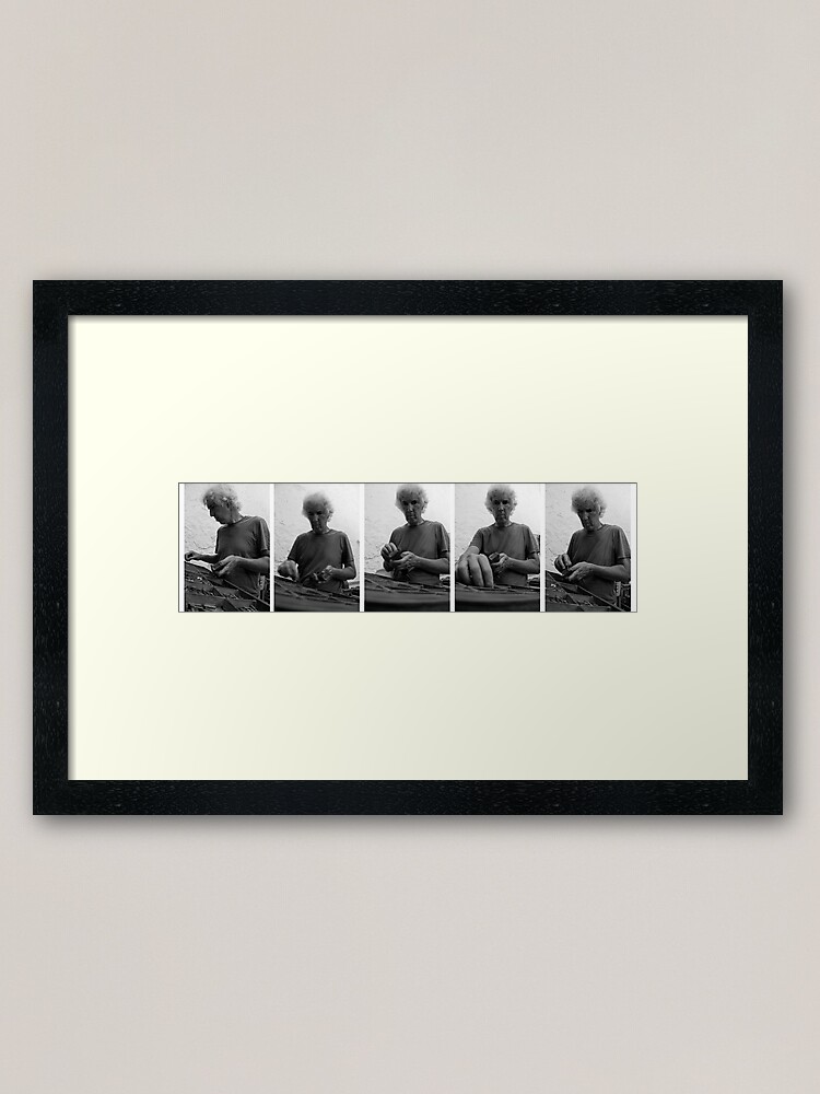 Alternate view of Tómas Typesets Framed Art Print