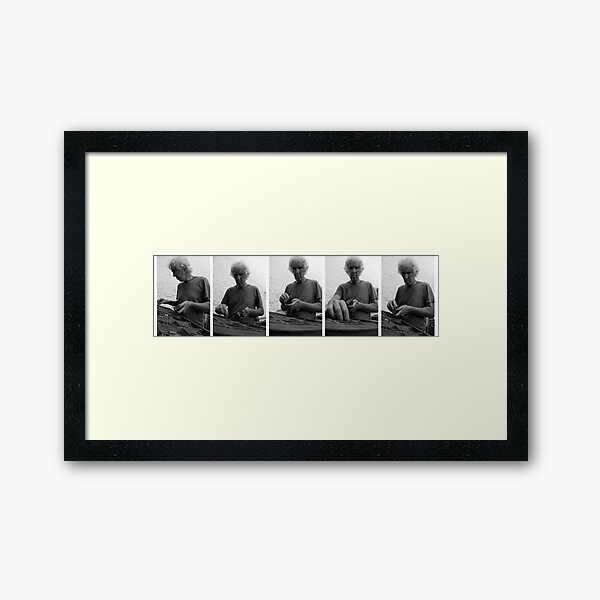 Tómas Typesets Framed Art Print