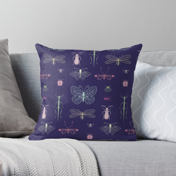 Motif insectes Coussin