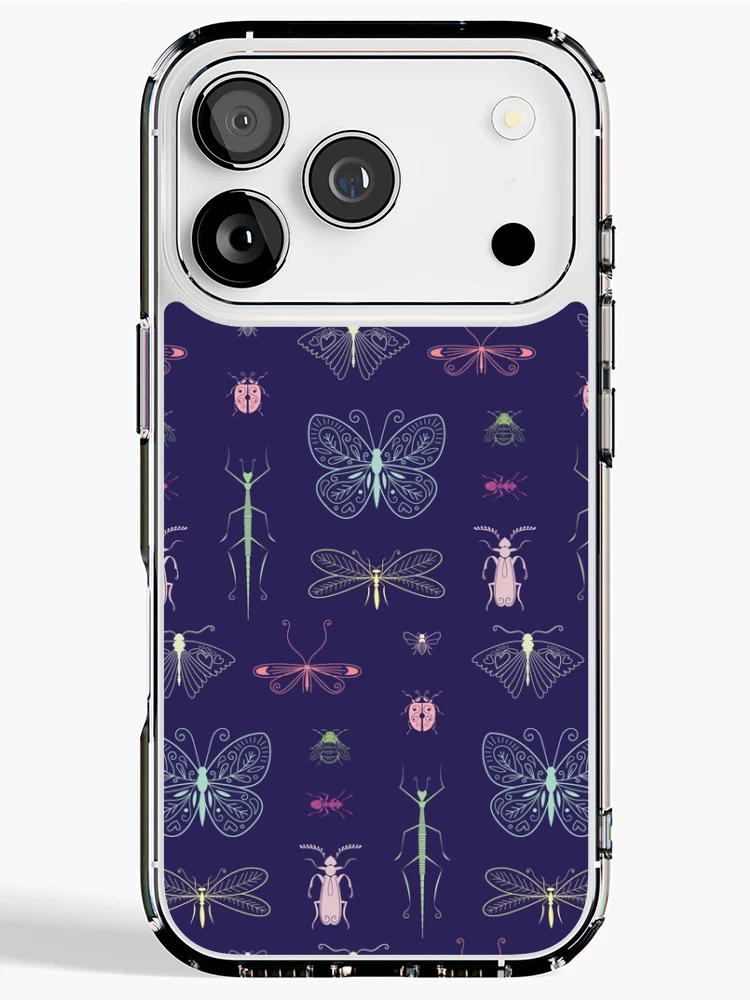Thumbnail 1 of 5, iPhone Case, Insect pattern designed and sold by OGraphinerie.