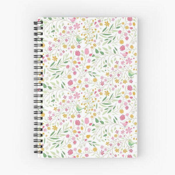 Item preview, Liberty pattern Birds & flowers designed and sold by OGraphinerie.