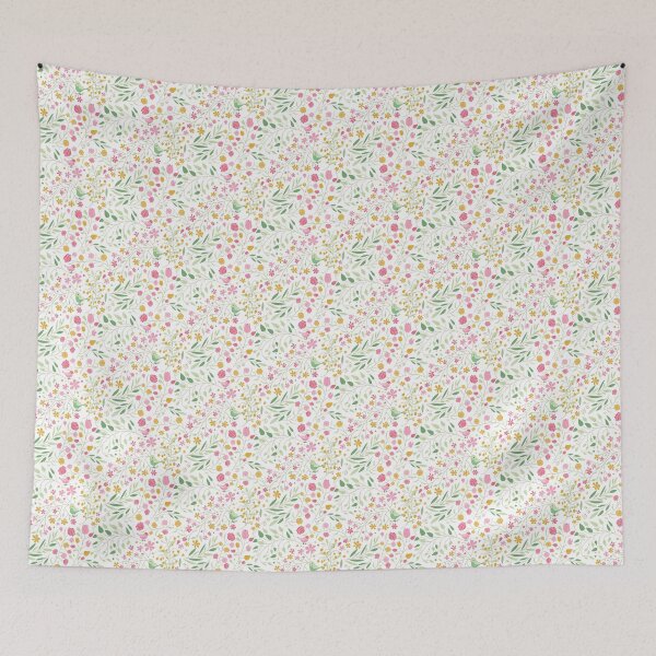 Item preview, Liberty pattern Birds & flowers designed and sold by OGraphinerie.
