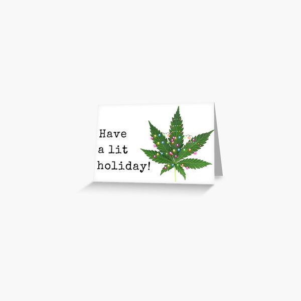 Have a lit holiday, Gifts, Presents Greeting Card