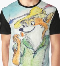 Cartoon Robin Hood Graphic T-Shirt