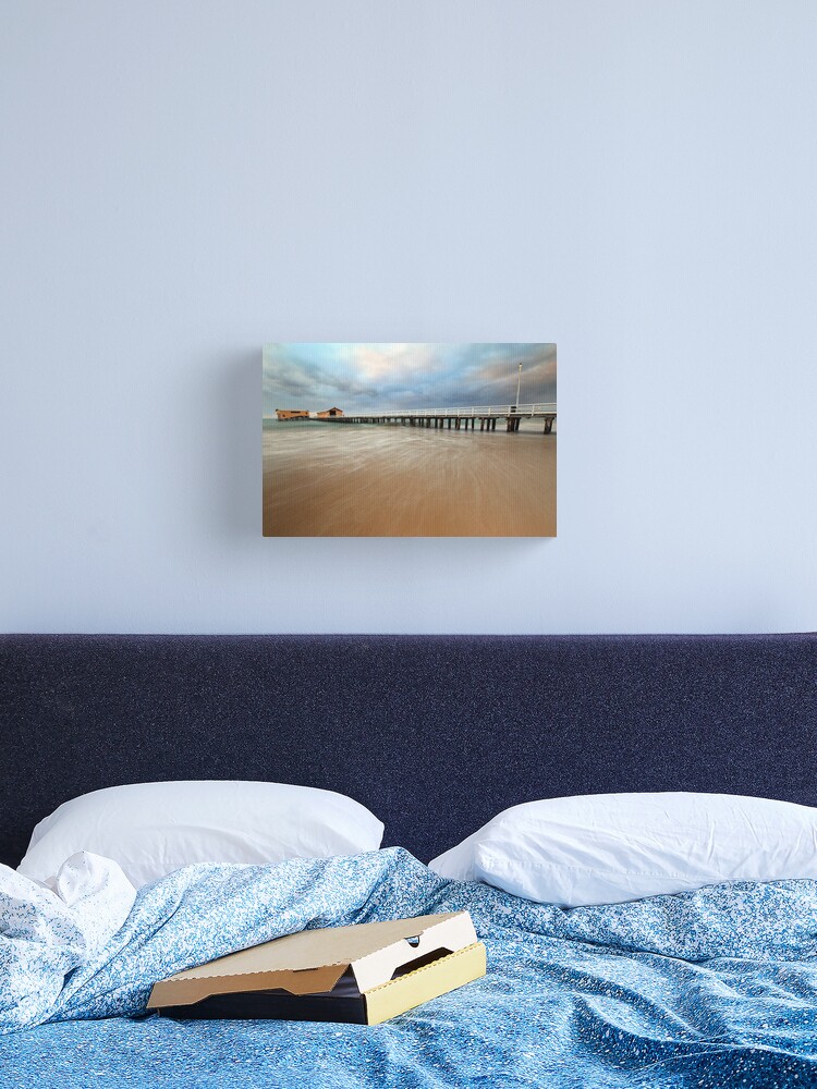 Thumbnail 1 of 3, Canvas Print, Queenscliff Pier Dawn, Victoria, Australia designed and sold by Michael Boniwell.