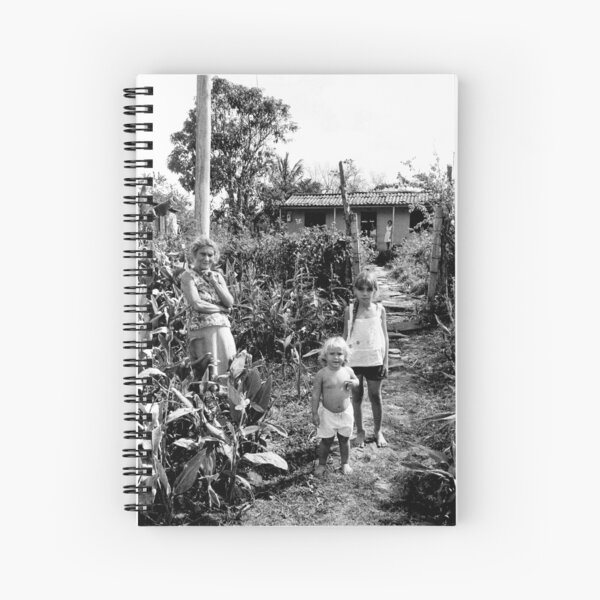 On a bike in Cuba - Family at the Roadside Spiral Notebook