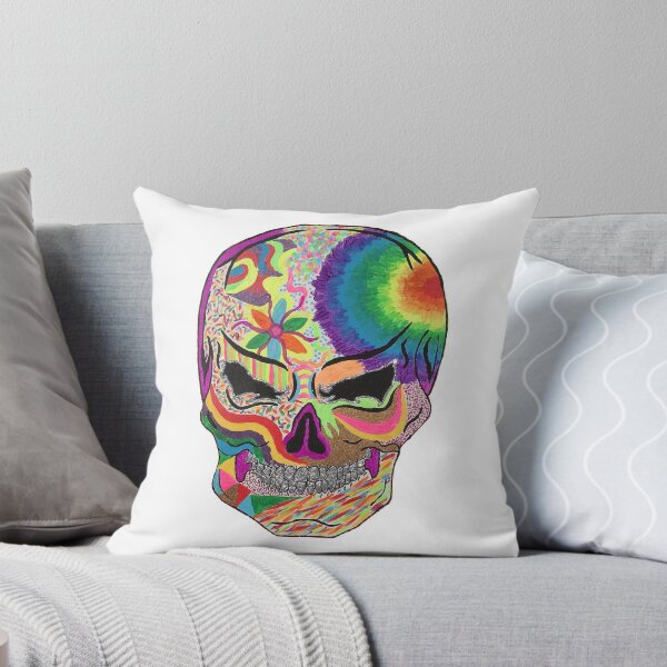 Item preview, Trippy Rainbow Skull designed and sold by monicavercillo.