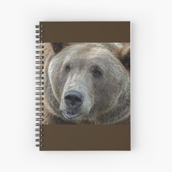 Grizzly Bear Face Spiral Notebooks Redbubble - grizzly bear ears roblox