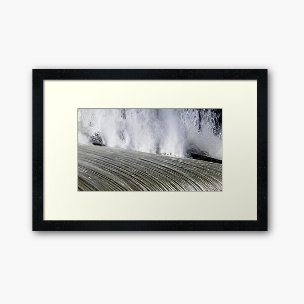 Cascading Silver Rotated Framed Art Print