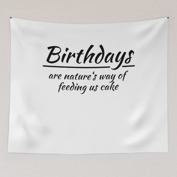 Artikelvorschau, Birthdays are nature's way of feeding us cake entworfen und verkauft von TrendyDesigns.