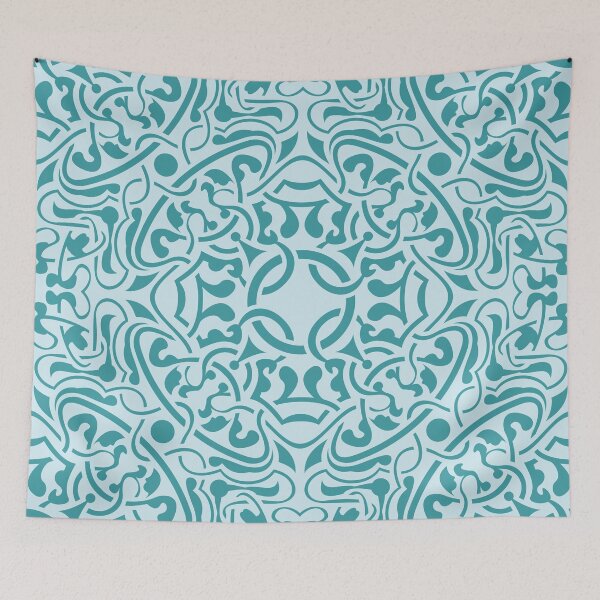 Item preview, Decorative Blue Floral Pattern designed and sold by stylebytara.