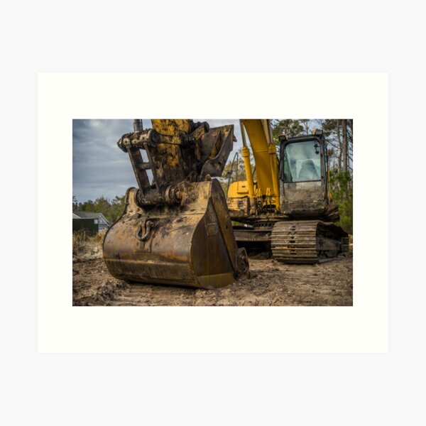 Excavator 2 Art Print