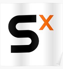 S ^ X Kleines Logo Poster