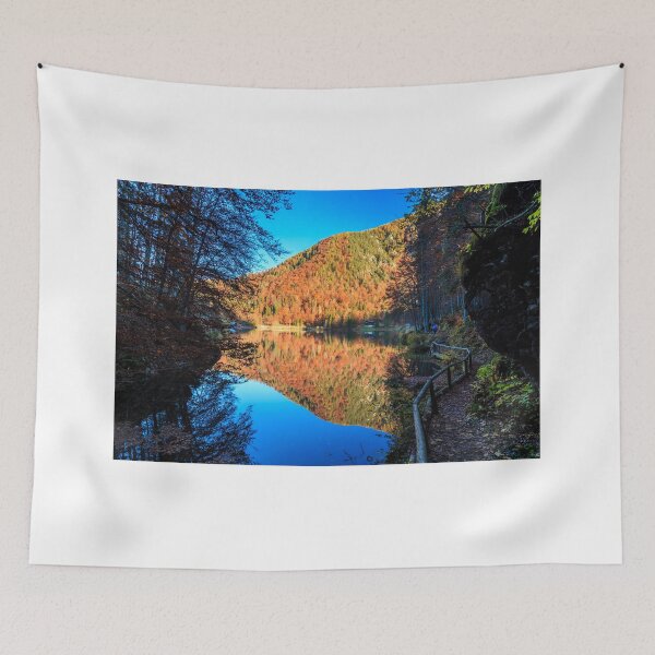 Item preview, Colorful autumn foliage at the alpine lake designed and sold by zakaz86.