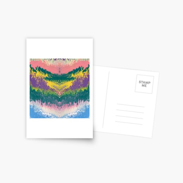 Abstract Painting-"South Beach Ocean Waves" Postcard