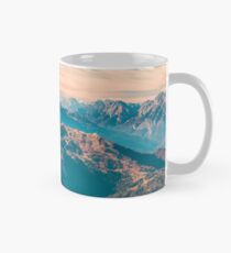 Sunny autumn day at the mount Tersadia in the italian alps Mug
