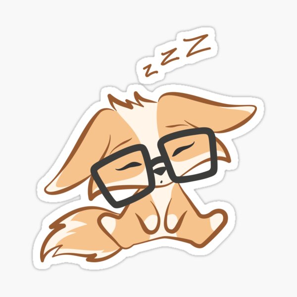 Item preview, Sleepy Nerd Fox designed and sold by LoShimizu.